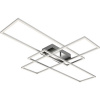 LED stropné svietidlo BRILONER 3504-018 Frame 50 W 6600 lm 3000 K hlinik / chróm