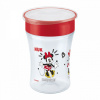 Detský hrnček Magic NUK Cup Minnie (8+ m.) 360 ° 230 ml Červená