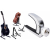 Mozos Mozos Kytarový stojan (GSTAND) + kytara Capo Metal Silver