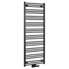 Bruckner ALBRECHT vykurovacie teleso 600x1570 mm, stredové pripojenie, čierna matná SPH 600.118.6