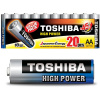 Alkalické batérie TOSHIBA HIGH POWER LR6 AA 1,5 V PACK 20 ks
