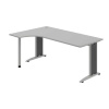 OFFICE PRO s.r.o. HOBIS kancelársky stôl pracovný tvarový, ergo pravý - FE 1800 P, šedá