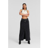 SUKŇA KARL LAGERFELD JEANS KLJ HR SHANK DENIM MAXI SKIRT WASHED WISER BLACK