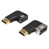 PREMIUMCORD Adaptér spojka 8K HDMI A - HDMI A, F/M, do úhlu 90° - levá kphdma-42 PremiumCord