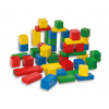 Drevené kocky Coloured Wooden Blocks Eichhorn farebné 50 kusov od 12 mesiacov veľkosť 2,5 cm EH21252