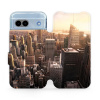 Flipové pouzdro Mobiwear - Google Pixel 8A - M138P New York (Knížkové flip pouzdro, obal, kryt na mobil Google Pixel 8A - M138P New York, materiál Umělá kůže + TPU - ochrana 360°, stojánek, silikonová