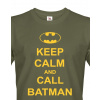 Pánské tričko - Keep calm and call Batman, Barva Military - 69, Velikost XL Bezvatriko.cz 108214