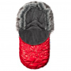 New Baby Zimný fusak Luxusný s kožušinkou Red