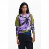Dámský svetr DESIGUAL 25WWJF42 3113 JERS ORQUIDEA LACROIX 3113 RED velikost XS