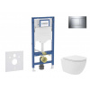 GEBERIT - Duofix Set předstěnové instalace, kompaktního klozetu Oudee Vortex a sedátka softclose, tlačítko Sigma30, chrom SANI11CA1141B