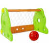LEAN TOYS Detská futbalová bránka zeleno-oranžová