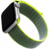 Fixed Nylon Strap Nylonový remienok na princípe suchého zipsu pre Apple Watch 38/40/41 mm, tmavo-limetkový FIXNST-436-LIGR