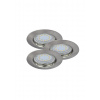 3x SPOT zapustené bodové svetlo GU10 3W 240lm 3000K Chrome Classic Lite 1163 Rabalux