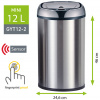 Helpmation MINI, 12 L — Bezdotykový kôš