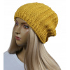 Beanie Winter Hat Margo White, hnedá, čierna, červená, ecru, modrá, šedá, žltá. (ČIAPKA _ BERET dámska FLEECE zimná # 43)