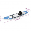vidaXL Nafukovací Stand up paddleboard, morská modrá 300x76x10 cm - Modrá - 119747-66410
