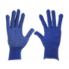 Rukavice polyester, PVC terčíky, 10