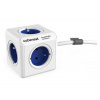 Cubenest Powercube Extended, 5× zásuvka, 1,5 m, bílá/modrá, dětská pojistka, uzemnění, dok, max. 10A/250V~2500W PC320BL