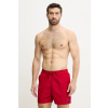 Plavkové šortky Calvin Klein červená farba, LV00N61111 M