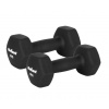 Posilňovacie činky 2x5kg, REBEL ACTIVE RBA-2330-5, neoprén HEX