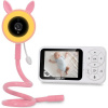 EVOLVEO Baby Monitor N35, dětská chůvička s kamerou,VOX,teploměr,noční vidění,RGB světlo,Růžová CAM-35P