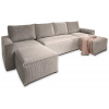 Textilomanie Béžová sedacia súprava do U SMART COSARO 295x140 cm