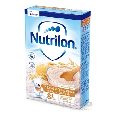 Nutrilon obilno-mliečna kaša piškótová so 7 druhmi obilnín (od ukonč. 8. mesiaca), 1x225 g