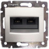 LEGRAND Valena Dátová 2-zásuvka VALENA 2xRJ45 Cat.6e FTP hliník 770233
