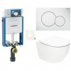 Závesný WC set Geberit na zamurovanie SAT Fusion SIKOGZTORFUS01