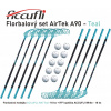 Florbalový set ACCUFLI AirTek A90 - Teal Pomer hokejok: 7ks ľavá / 3ks pravá