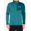 Flísová mikina adidas TERREX Xperior Light Fleece Hooded Jacket - preloved teal/mystery green