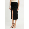 Ľanová sukňa Pinko 104835.A2GF čierna 34
