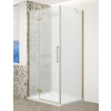 GELCO TRINITY GOLD MATT 80 x 120cm ľavý sprchový kút obdĺžnikový, profil zlato mat, sklo matné, GT5612-80ML-G