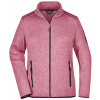 James&Nicholson Dámska fleecová mikina JN761 Pink Melange L