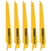 DeWALT DT2359 Bimetalové pílové listy na drevo s klincami a plast, 152mm 5ks
