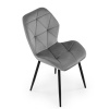 Halmar Jedálenská stolička Pelor, sivá / čierna