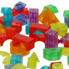 3D stavebné magnetické kocky LED svietiace 64 kusov