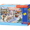 CASTORLAND Puzzle Vianoce prichádzajú 180 dielikov