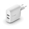Belkin Boost Charge Dual USB-A Wall Charger 24W - White WCB002vfWH