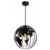 Lampa, svietidlo do detskej izby - Luster mládeže visiaci glóbus čierny lopta (Luster mládeže visiaci glóbus čierny lopta)