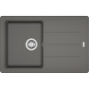 FRANKE Basis BFG 611-78 Fragranit drez s odkvapávacou plochou, obojstranný, horná montáž, 780 x 500 mm, kameň šedý, 114.0285.186