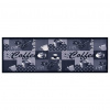 vidaXL Kuchynský koberec prateľný modrý dizajn s kávou 60x300 cm - Viacfarebný - 68646-23457