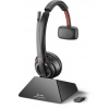 HP Poly POLY 8210 UC Slúchadlá s mikrofónom Bezdrôtový Pres hlavu Kancelária / call centrum Čierna (209213-02)