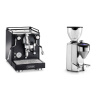 La Pavoni Cellini Classic, black + Rocket Espresso FAUSTO 2.1, chrome