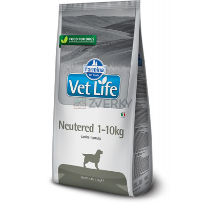 Vet Life Dog Neutered 1-10 kg 2 kg