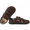 BARTEK 8600662 BAREFOOT POLTOPÁNKY DETSKÉ ČIŽMY KOŽENÉ hnedé 25 Hnedá