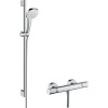 Hansgrohe 27082400 Croma Select E Vario sprchová súprava na stenu s termostatom, 90 cm, biela / chróm