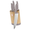 Sada nožov s bambusovým stojanom 6 ks Taupe Collection - BERLINGERHAUS