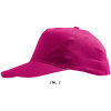 SOL's Collection Kšiltovka Sunny Kids, 5 panelová, dětská COT25811131099-fuchsia UNI Fuchsia