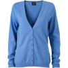 DAIBER JN 660 / Dámsky kardigán s výstrihom do V - glacier blue XL
